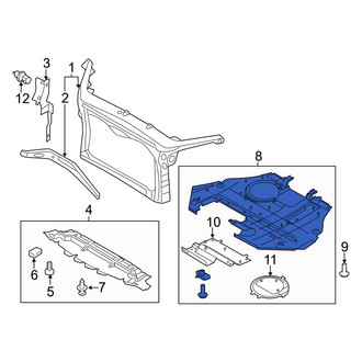 Mercury OE - Front Radiator Support Splash Shield