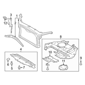 Mercury OE - Radiator Support (Base / Premier)