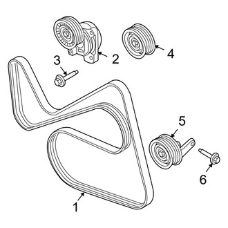 Mercury OE - Cooling - Belts & Pulleys