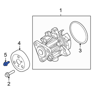 Mercury OE - Engine Water Pump Pulley Bolt