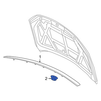 Mercury OE - Hood Molding Nut