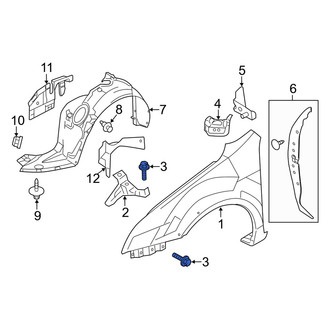 Mercury OE - Fender Bolt