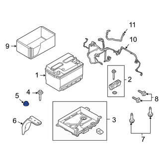Mercury OE - Battery Tray Nut