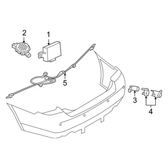 Mercury OE - Electrical Components (Park Sensor System), (Flex / Gas)