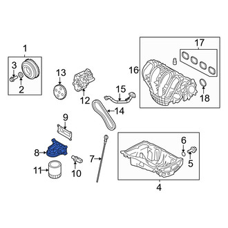 Mercury OE - Engine Oil Filter Adapter