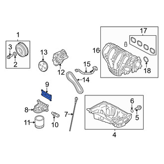 Mercury OE - Engine Oil Filter Adapter Gasket