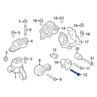Mercury OE - Engine Mount Bolt