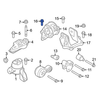 Mercury OE - Manual Transmission Mount Bolt