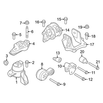 Mercury OE - Engine & Transmission Mounting (Standard Tr)
