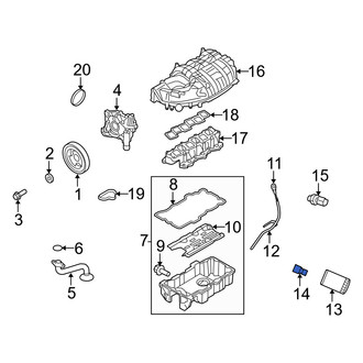 Mercury OE - Engine Oil Filter Adapter Stud