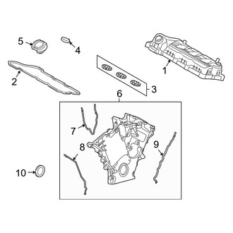 Mercury OE - Engine / Transaxle - Valve & Timing Covers (3.0L)