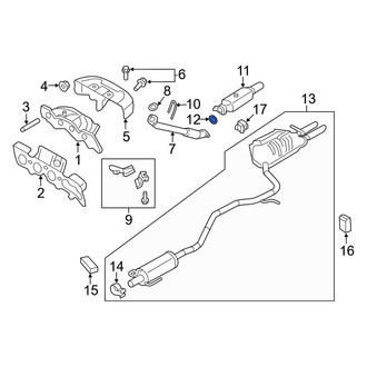 Mercury OE - Rear Forward Catalytic Converter Gasket