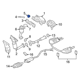 Mercury OE - Right Exhaust Manifold Stud