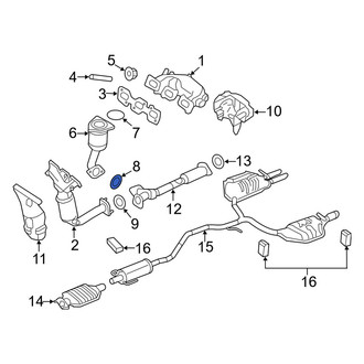 Mercury OE - Right Exhaust Crossover Gasket