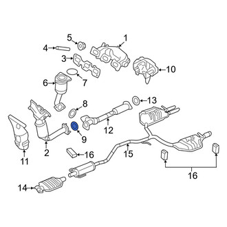 Mercury OE - Right Exhaust Crossover Gasket