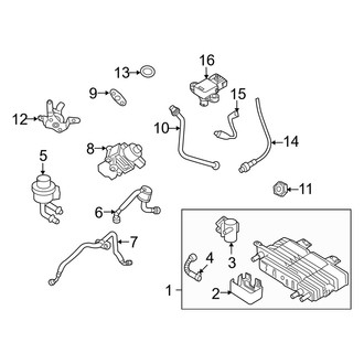 Mercury OE - Emission System - Emission Components (3.0L)