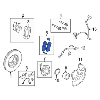 Mercury OE - Front Disc Brake Pad Set