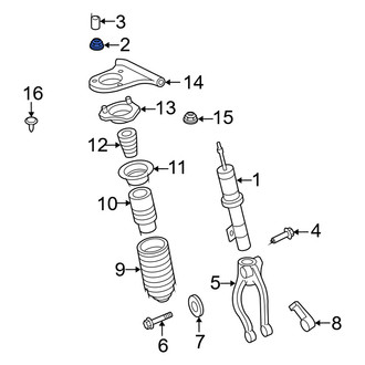Mercury OE - Suspension Strut Mount Nut