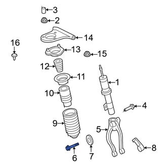 Mercury OE - Suspension Strut Fork Bolt