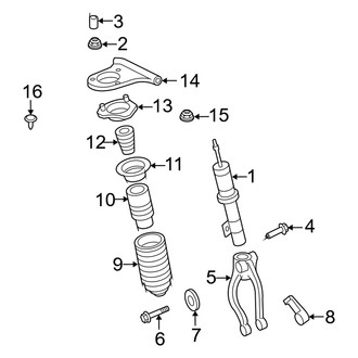Mercury OE - Front Suspension - Struts & Components
