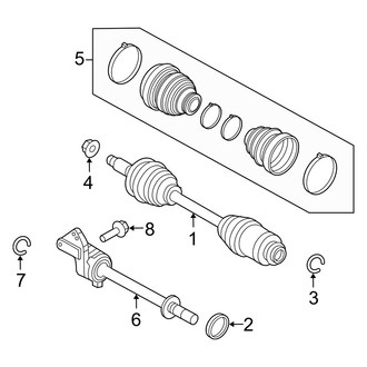 Mercury OE - Front Suspension - Drive Axles