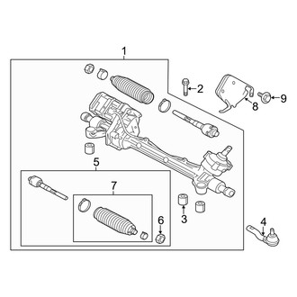 Mercury OE - Steering Gear & Linkage (Base / Premier)