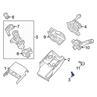 Mercury OE - Lower Steering Column Cover Screw