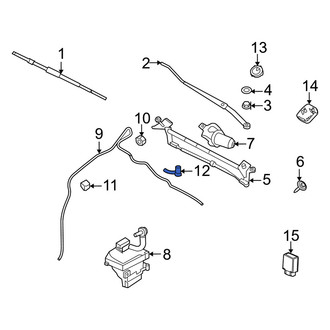 Mercury OE - Front Windshield Washer Nozzle