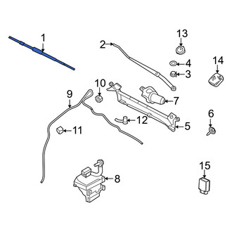 Mercury OE - Left Wiper Blade