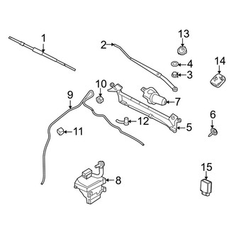 Mercury OE - Windshield - Wiper & Washer Components (Base / Premier)
