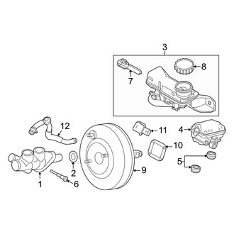 Mercury OE - Cowl - Components on Dash Panel (3.0L)