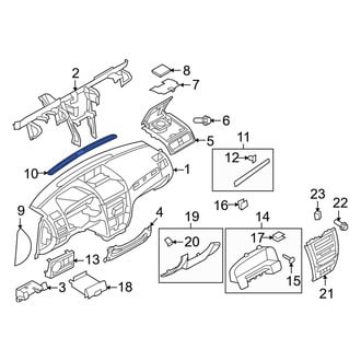 Mercury OE - Dashboard Air Vent Trim