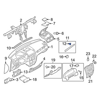 Mercury OE - Right Instrument Panel Molding Clip