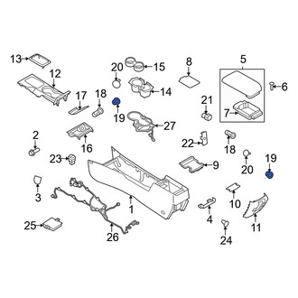 Mercury OE - Front 12 Volt Accessory Power Outlet Housing
