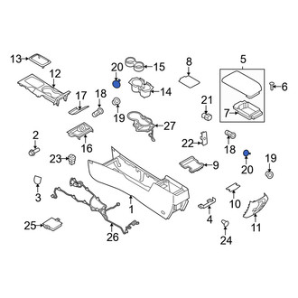 Mercury OE - Front 12 Volt Accessory Power Outlet Cover