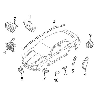 Mercury OE - Restraint Systems - Air Bag Components (Flex / Gas)