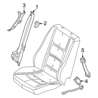Mercury OE - Restraint Systems - Front Seat Belts (Flex / Gas)