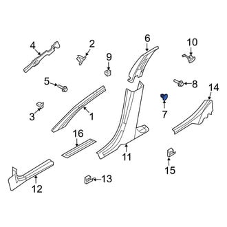 Mercury OE - Upper Body B-Pillar Trim Panel Clip