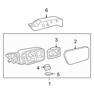 Mercury OE - Front Door - Outside Mirrors (Flex / Gas)