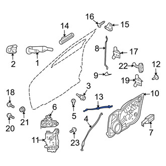 Mercury OE - Front Door Latch Cable