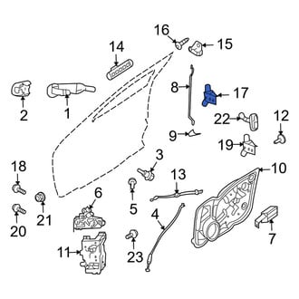 Mercury OE - Front Left Upper Door Hinge