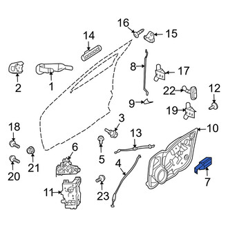 Mercury OE - Front Right Inner Interior Door Handle