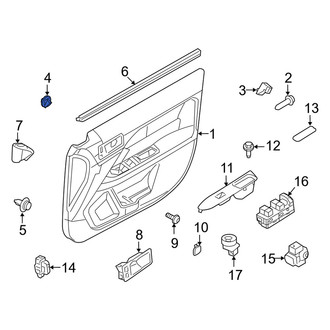 Mercury OE - Rear Door Interior Trim Panel Retainer