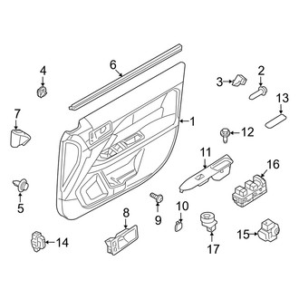 Mercury OE - Front Door - Interior Trim (Flex / Gas)