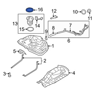 Mercury OE - Fuel Tank Lock Ring