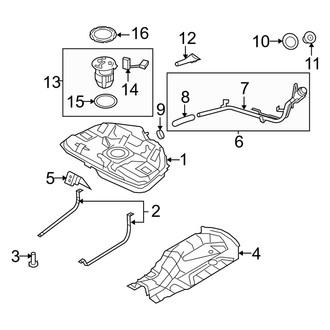 Mercury OE - Fuel System Components (FWD)