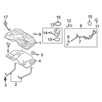 Mercury OE - Fuel Tank Strap Bolt