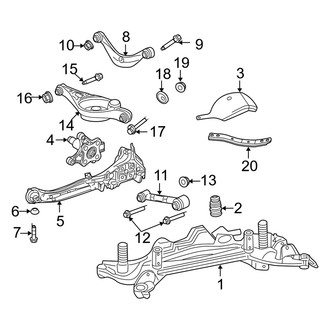 Mercury OE - Rear Suspension - Suspension Components (FWD)