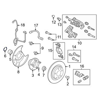 Mercury OE - Front Wheel Bearing Snap Ring