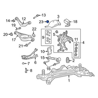 Mercury OE - Upper Suspension Shock Absorber Nut